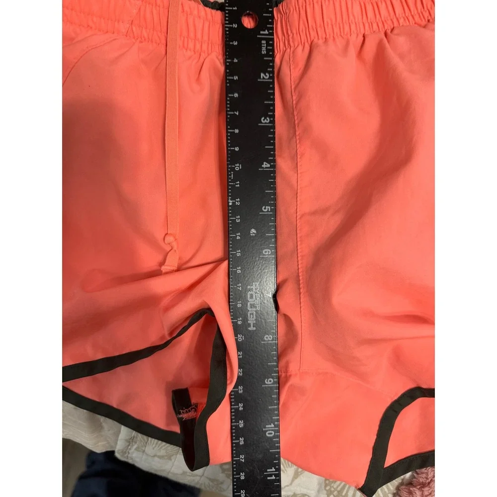 Nike Tempo Running Shorts Womens Small Coral Pink Grey Mesh Athletic Gym Workout